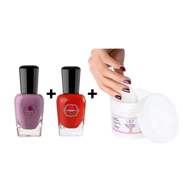 اثنين مناكير من اختيارك + مزيل مناكير